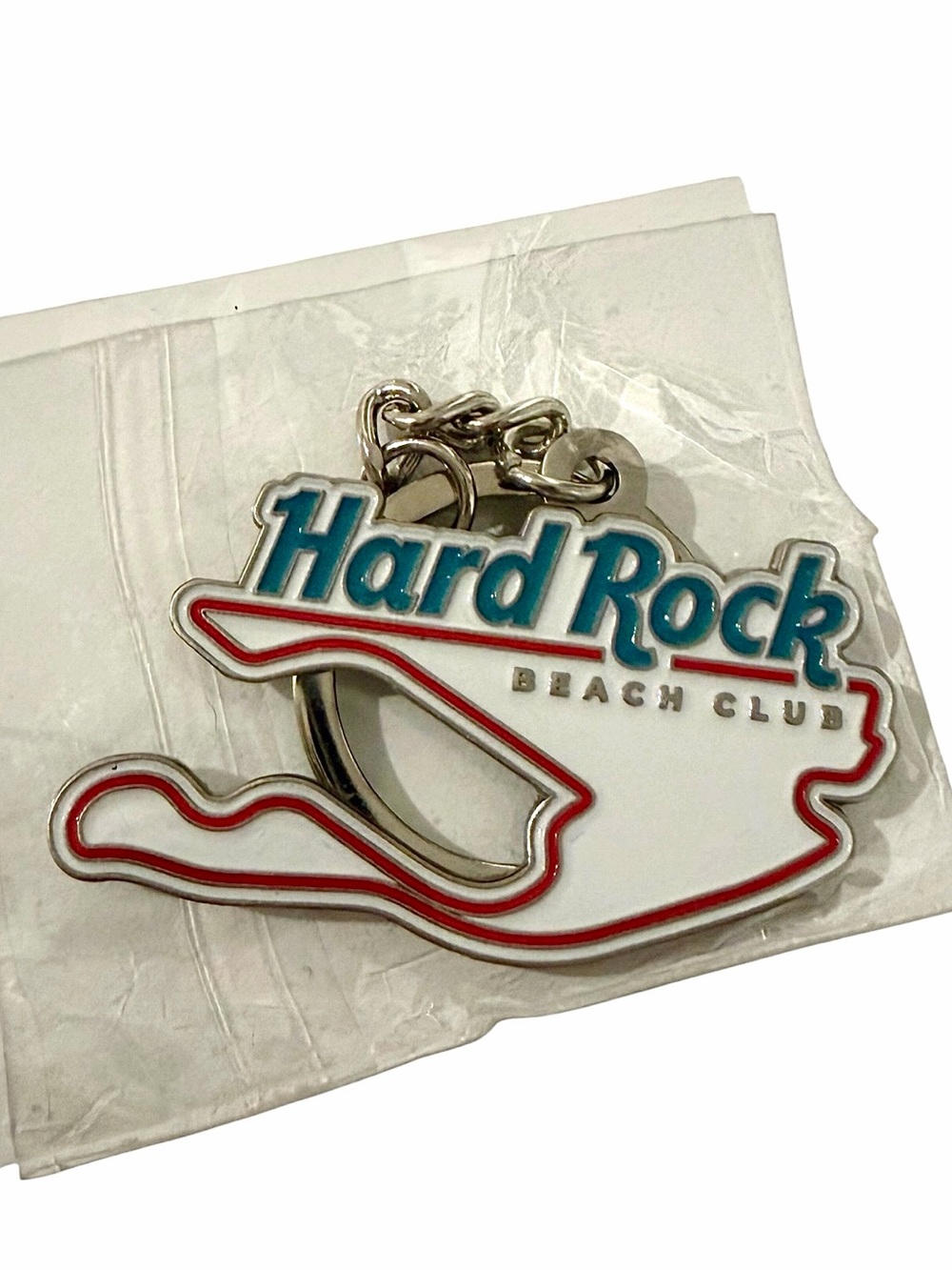 Hard Rock Beach Club (Miami) Keychain. NWT